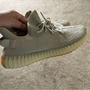 Adidas Yeezy Boost 350 V2 in Light Gray and Cream